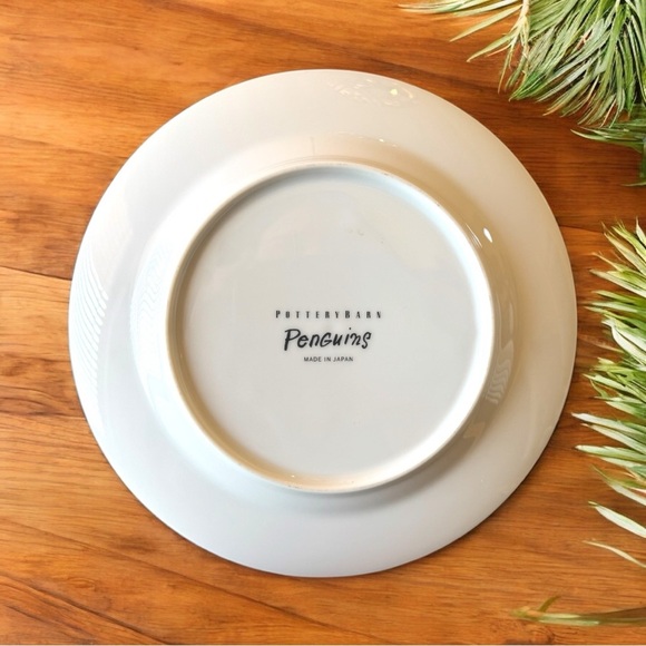Pottery Barn Penguins Plate - “Skating on Thin Ice” - 7.5” - Made in Japan - Picture 3 of 5
